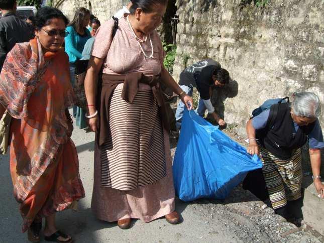 On-going voluntary cleaning There were teams of women cleaning especially around sources of litter outside the merchants to make a statement and those women met each month from then