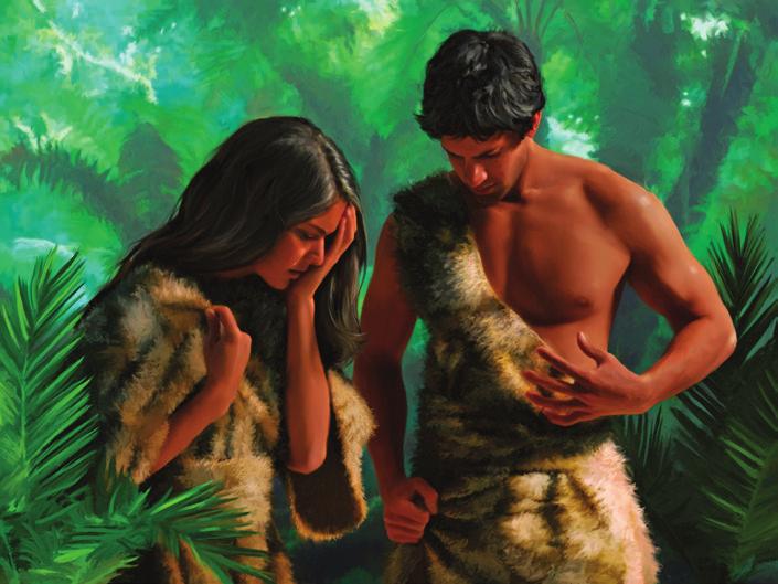 8 Provision of Coverings After Adam and Eve attempted to cover their guilt and shame with fig leaves, God graciously replaced the leaves with clothing He made from animal skins. Genesis 3:7, 21 a.