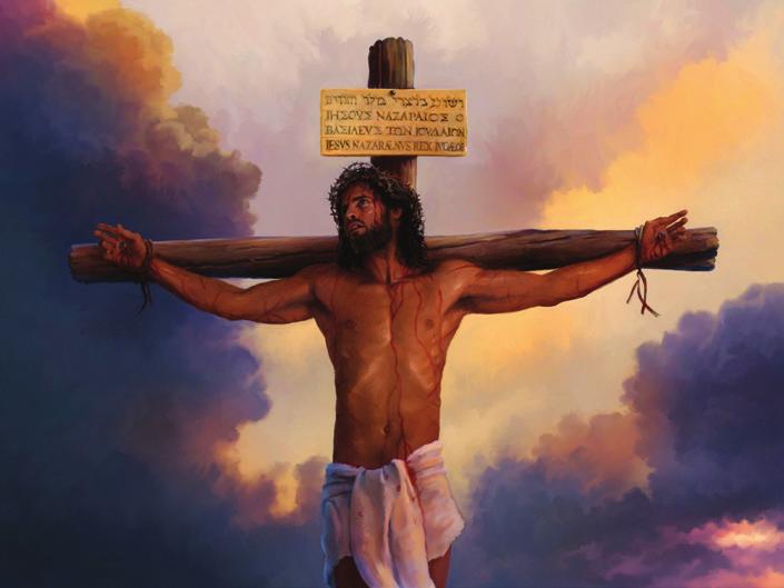31 Crucifixion of Jesus Jesus then died on a cross, as the perfect sacrificial Lamb for our sins and dealt the crushing blow to Satan that God had promised to Adam and Eve.