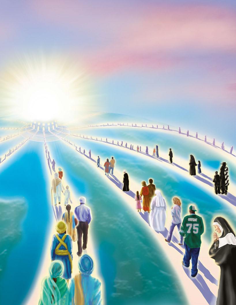 The Little Soul looked down and saw people from all over the world walking upon many different lanes upon the earth.