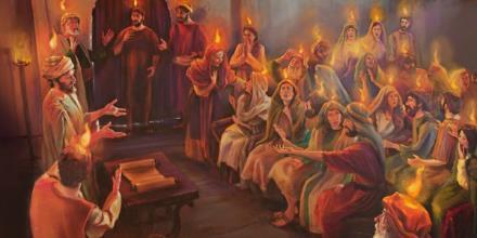 (Acts 11:18) Peter saw Gentiles receiving the Holy Spirit as upon us at