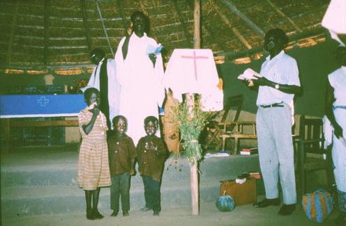 Worship at a South Sudanese church