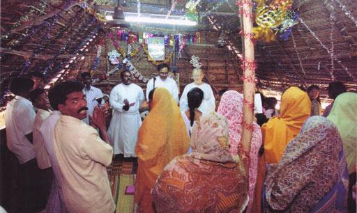 Worship at a Dalit church, South India