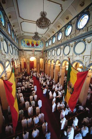 Worship at Holy Trinity Church, Addis Ababa, Ethiopia