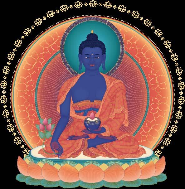 Buddha of Medicine Mantra The mantra and the Buddha's image of medicine are very good for physical and mental health.
