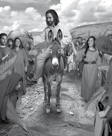 BIBLE STORY THE TRIUMPHAL ENTRY Jesus was traveling to Jerusalem. As He came to the Mount of Olives outside of a town called Bethany, He gave a very special task to two of His disciples.