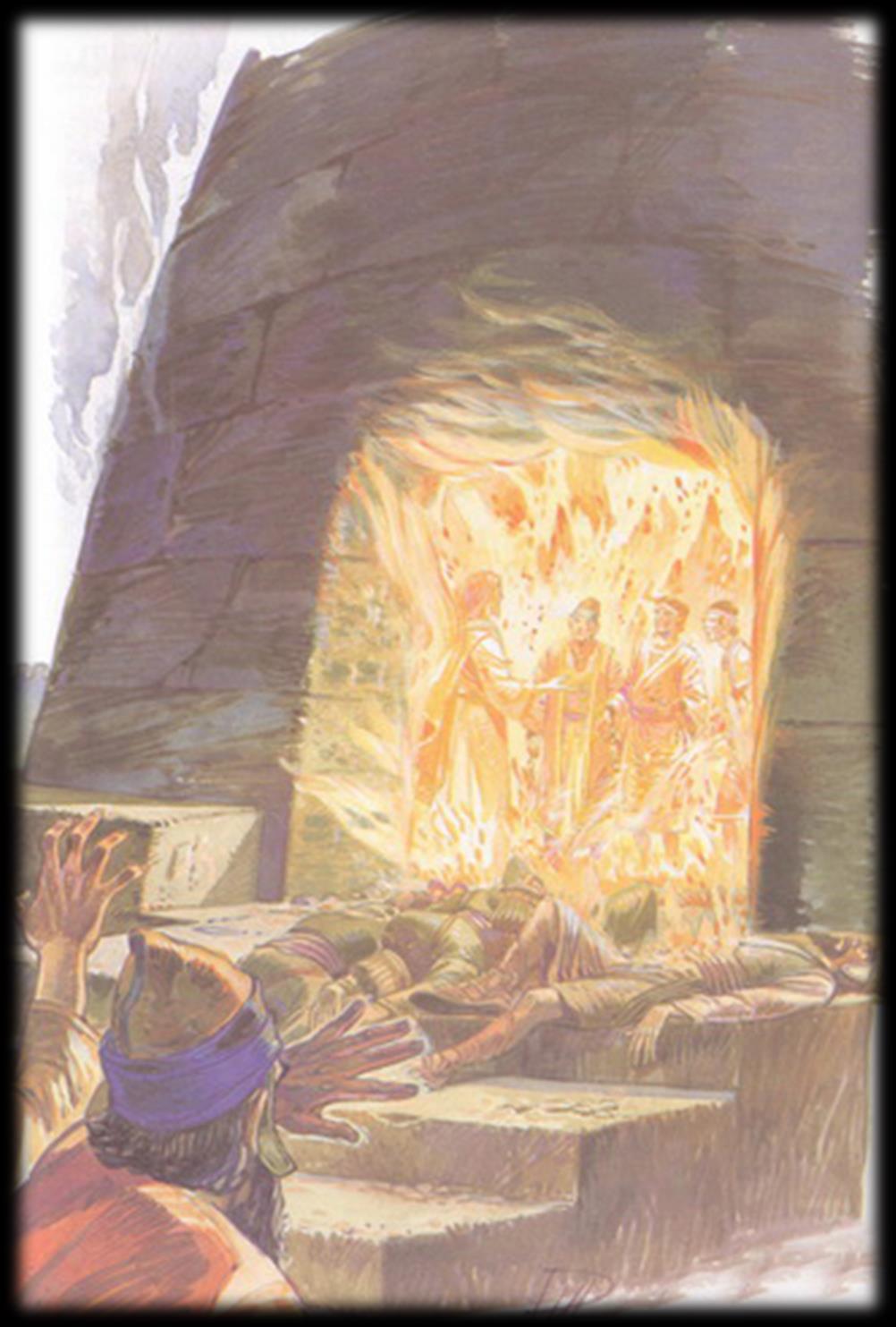 The furnace had an opening at the top into which Shadrach, Meshach,