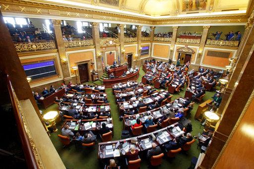 In this Jan. 25, 2016, file photo, members of the House of Representatives look on as House Speaker Greg Hughes speaks, in Salt Lake City.