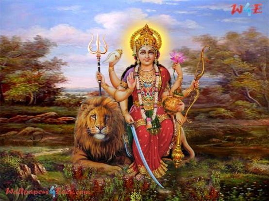 Goddess Lakshmi is teaching man to be careful and use his fortune wisely. Lion is Devi Durga s mount. The lion is majestic yet fierce and so is Devi Durga.
