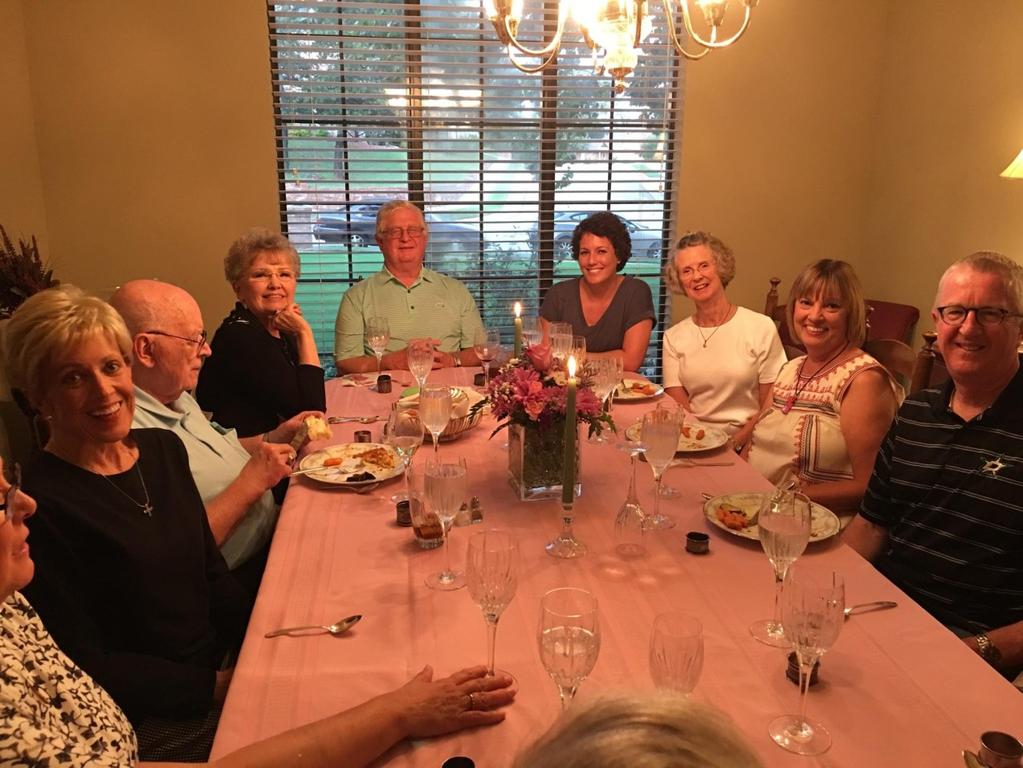 Susan. A delicious dinner was served by clergy, Father Mark, Father Jim, Deacon Bill, Deacon Dion, Deacon Nancy, and their spouses.