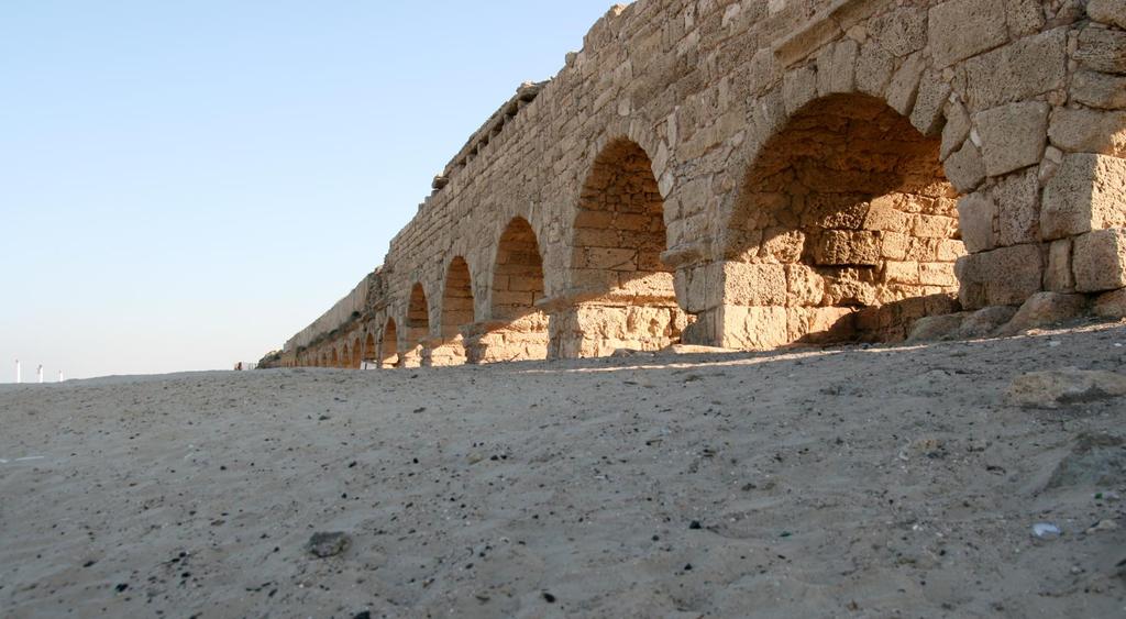 Roman Aqueduct at Caesarea On