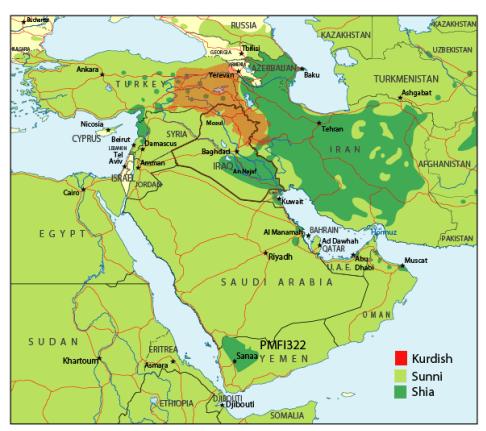 Figure 1. Iraq and its Neighbors Source: Map Resources. Adapted by CRS. (1/2007).