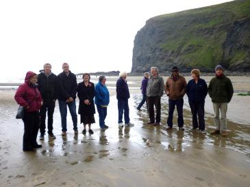 s Jubilee party at Trelay Left: Most of the Trelay tribe at Crackington beach