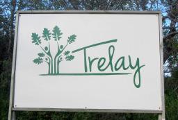 wonderful new Trelay sign, which everyone sees as