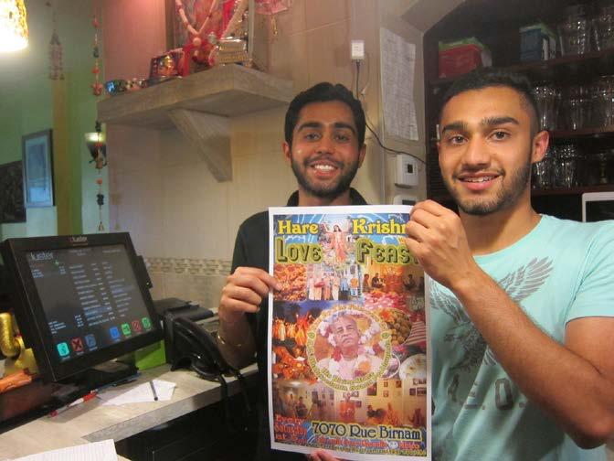 Supporter of the month Recently our wonderful neighbors, the Chopra family who run the Indian Curry Restaurant signed for a monthly contribution!
