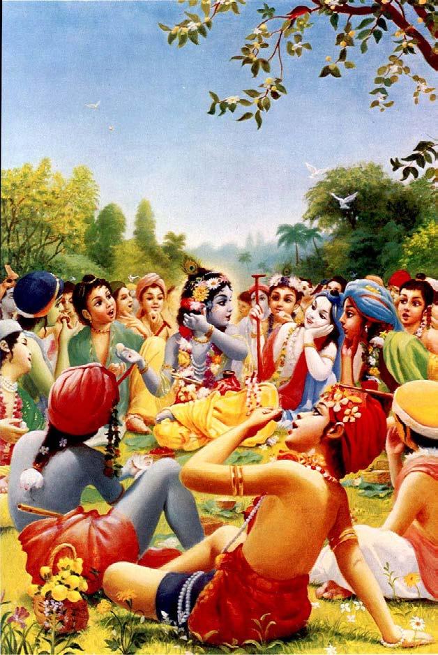 From The Value of Prasadam distribution If you love someone you will fill enthused to give him something back for his gifts so what to speak then about God. But what can be offer to Krishna?