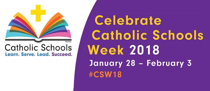CATHOLIC SCHOOLS WEEK begins Sunday, January 28th with Family Mass at 9:30 a.m., followed by OPEN HOUSE from 10:30 a.m. to 12 noon.