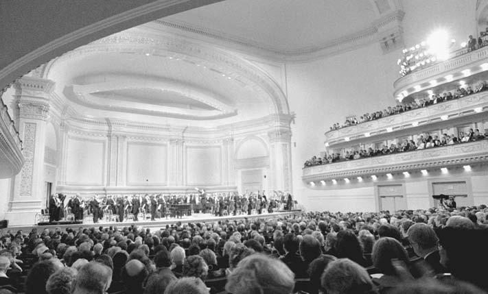 The New York Philharmonic performs at the renovated Carnegie Hall on December 15, 1986. Ó BETTMANN/CORBIS. Did you know.