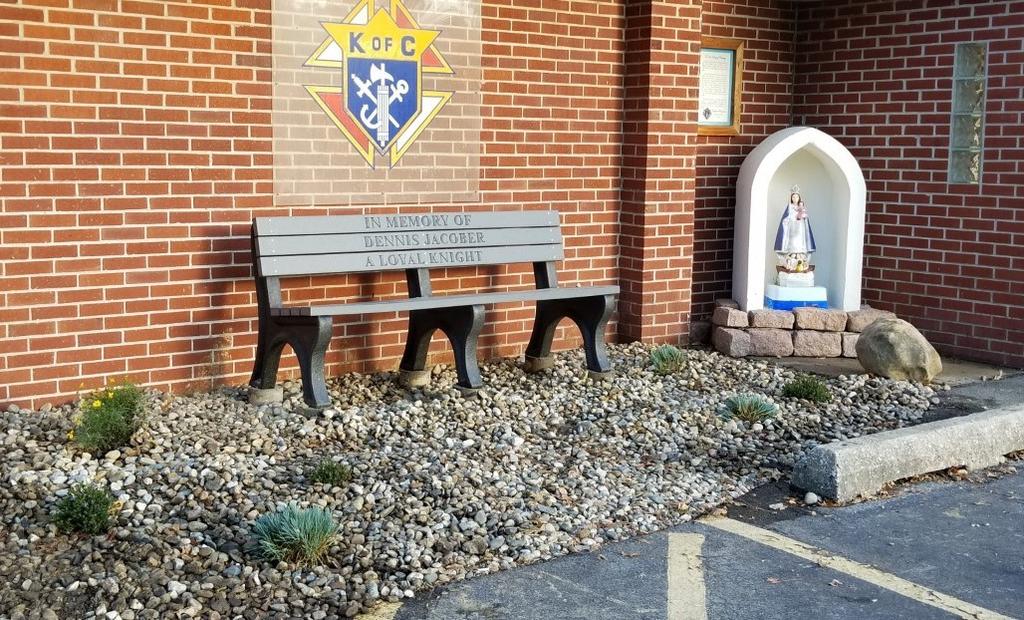 " Blake Renken, son of Brother Knight Bryce Renken, recently began a beautification project at our