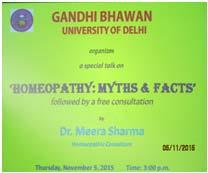 5. Special Talk on Homeopathy: Myths & Facts : On