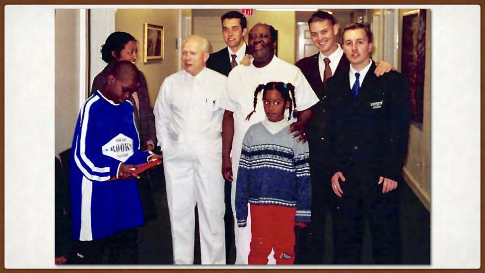 Norman s baptism, January 2000. Elder Jared Banner and Elder Kyle Houghton at right. Both Jinky and Norman received powerful confirming witnesses that they should join the Church.
