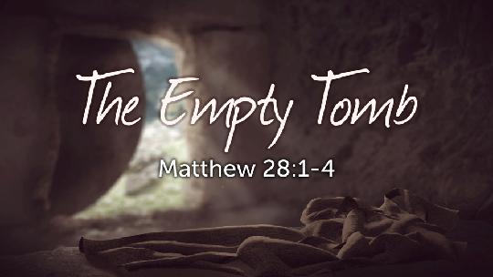 Thesis: The Empty Tomb of Jesus confirms His claims, frees mankind and