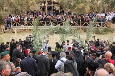 Revised Julian Calendar) in 2006, during the blessing of the waters which takes place every year on the same day at the Jordan, in the very same area where Jesus Christ himself was baptized.