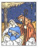 P4 CHRISTMAS CAROL - THERE S A NEWBORN 1. There s a newborn in a stable, Mary gives Him loving care, And she calls her Baby Jesus; Watched by Joseph standing there. 2.