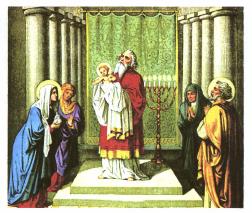 JESUS' DEDICATION P6 Read Luke 2:22-39 It was the Jewish custom of the Law, on the birth of a firstborn son, for the child to be dedicated and the mother to receive purification forty days after