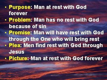 Picture: Man at rest with God forever Revelation 14 describes one of two fates that awaits every man.