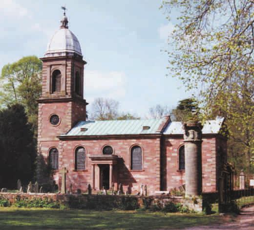 The church is constructed in local Old Red Sandstone and has fragments dating from the 12th Century with additions made throughout the ages.