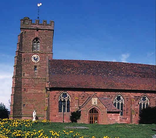The present church has a 14th Century chapel and roof and a 15th Century north chapel.