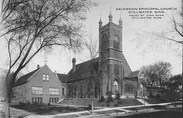 1838 First Episcopal Service 1846 Regular Services 1851 Construction began on the original Ascension Church on 2nd St.