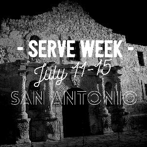 GENERAL INFO Dates: July 11-15 Location: San Antonio, TX Cost: $0* *Our church s Youth Ministry budget provides for our adults sponsors to go to Serve Week, but if you are able to pay a small portion