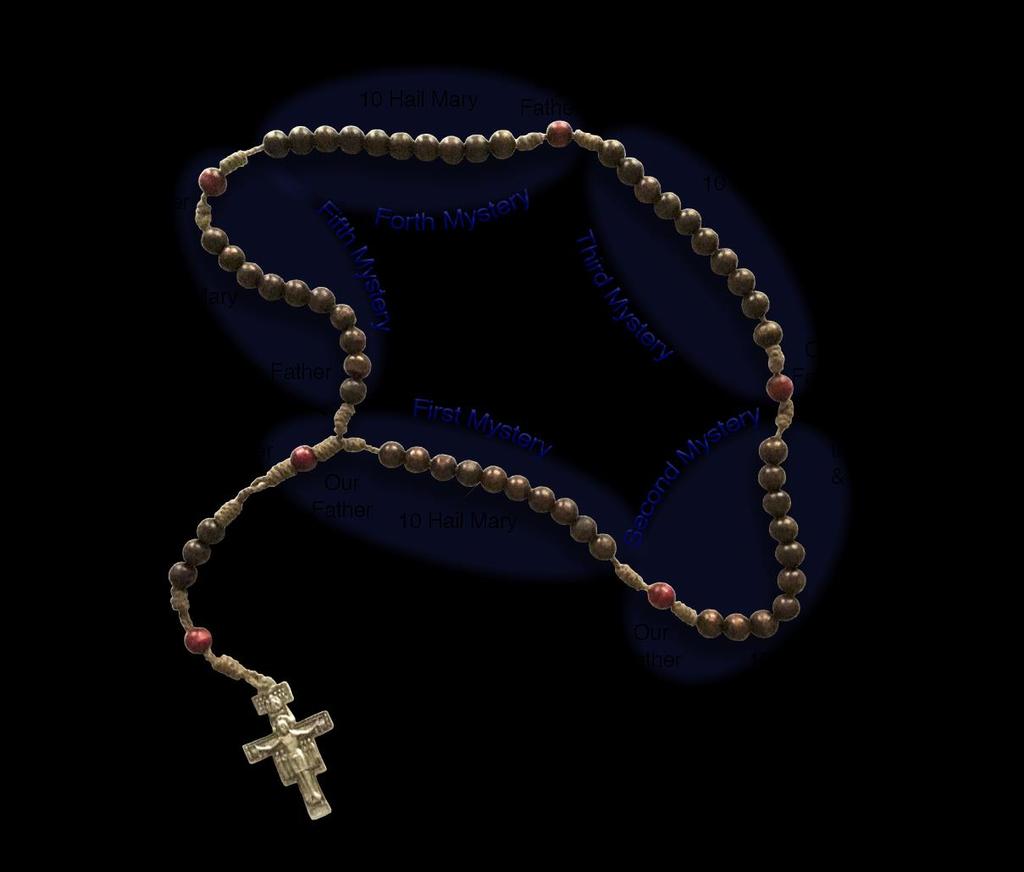How to pray the Rosary: The Rosary contains 153 «Hail Marys». It contains joyful mysteries, sorrowful mysteries and glorious mysteries.