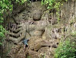 Rock sculpture in Deotamura Proposed Itinerary Friday Feb. 9th Depart Bangkok to Calcutta by IndiGo 6E 076 at 3:45 pm arrive in Calcutta at 4:55 (about 2 1/2 hours).