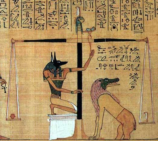 Egyptian Weighing of