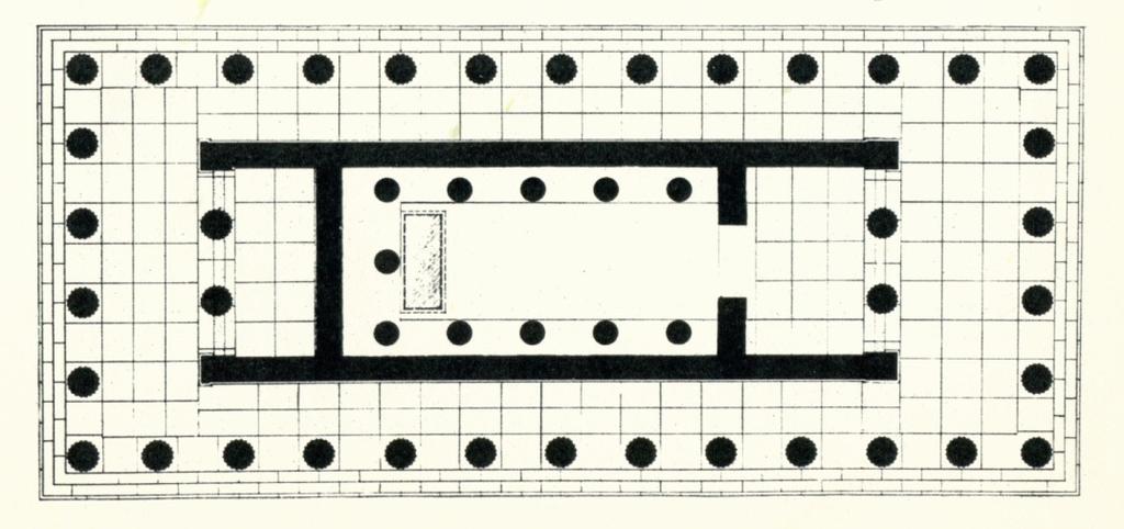 Traditional Design ) Floor plan: Temple of Hephaestus, Athens (5 th century,
