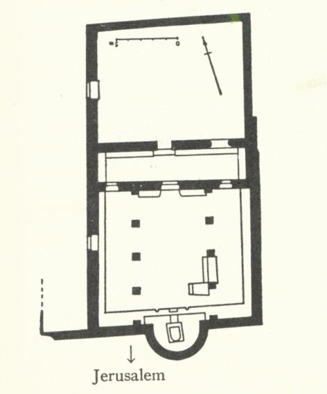 Floor plan: Beth Alpha Synagogue, Palestine (early 6 th century A.D.