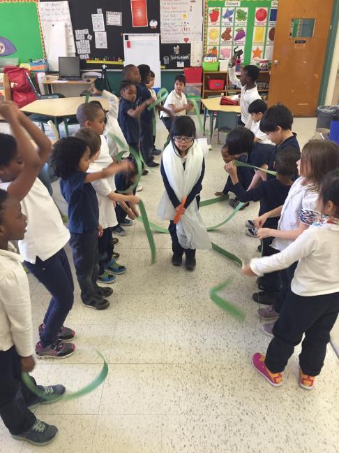JK/SK Class re-enact the Passion of Jesus Spartans All Star Games Gr.