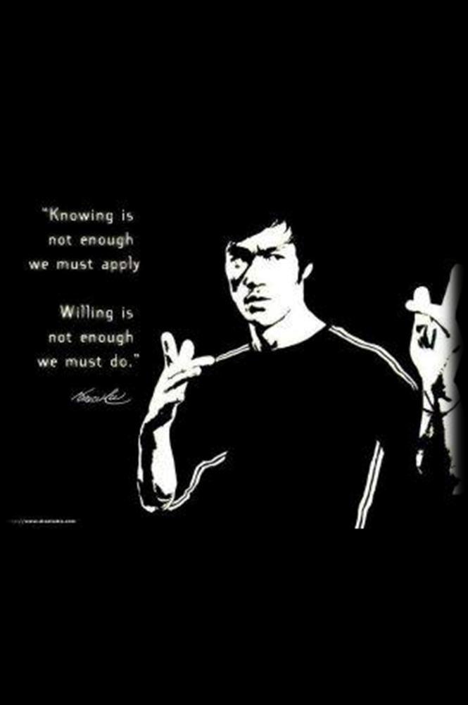 Bruce Lee, one of the greatest martial artist in human history, and Master Yoda, the great