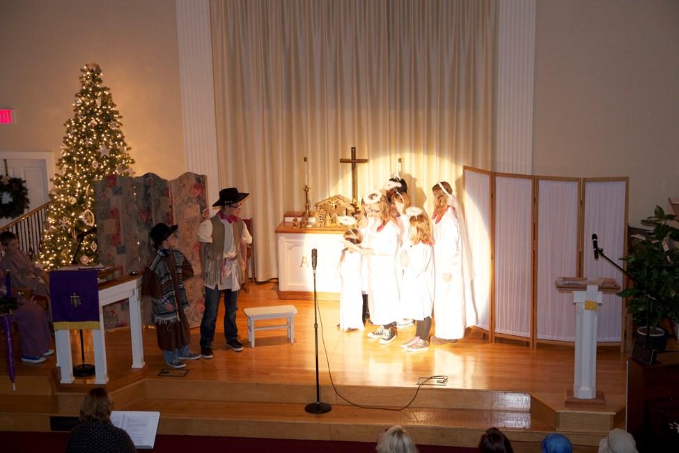 We had 19 youth perform a spectacular rendition of the Christmas Story in front of