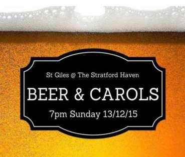 again this year to enjoy a hearty Christmas carols sing-along, complete with beverage in hand.