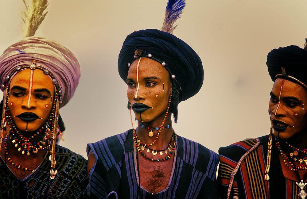 Fulani Men at Gerewol, Southern Niger.
