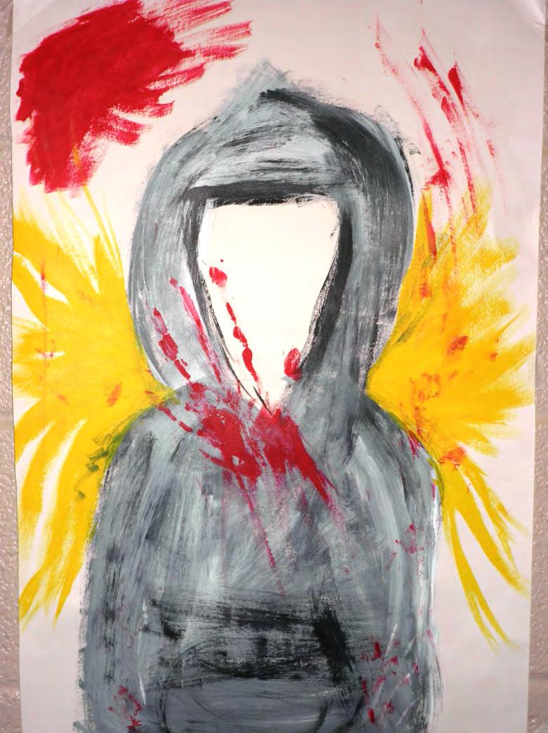 Painting #2 Affirmation: I am injustice without a face. Justice should not discriminate.