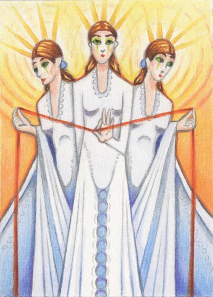The Fates (Moirai) Ouranos and Gaia also gave birth to the Fates Three sisters responsible for the lives of