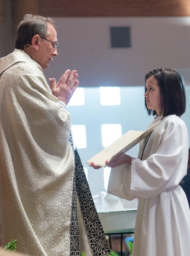 Any boy or girl who has made their 1st Holy Communion and completed the 3rd grade, is eligible to become an Altar Server.