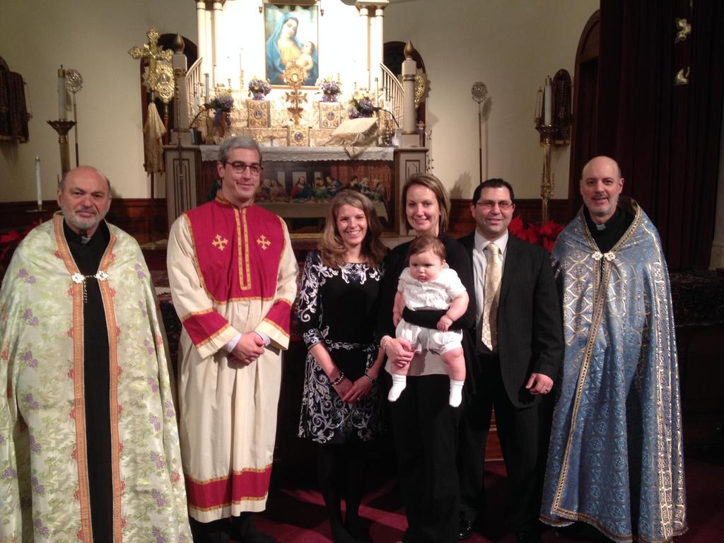 Sts. Vartanantz Church welcomes Harrison Charles Markarian son of Stephen and Heidi (Toperzer) Markarian Baptized January
