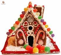 DECORATION FOR GINGERBREAD HOUSES All types and sizes of colorful candy that will fit on a gingerbread house.
