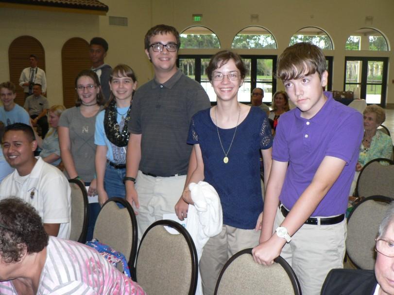 The Youth Group (pictured) submitted two presentations, The Poem and The Make Over and St.